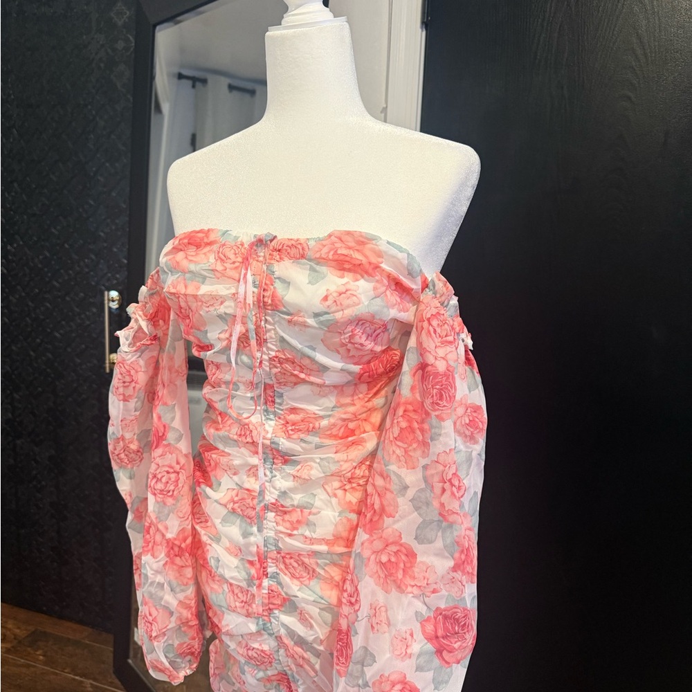 Floral Off-Shoulder Dress